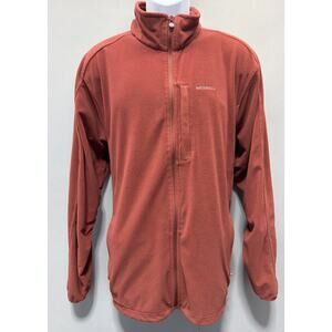 Merrell Aeroblock Mens Fleece Jacket XL Long Sleeve Pockets Outdoor Full Zip